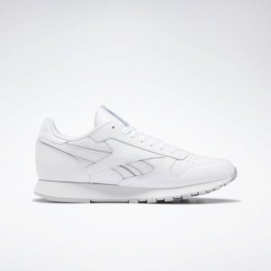 Reebok Classic Leather Turnschuhe Herren - Weiß/Grau/Weiß - DE 537-TKF